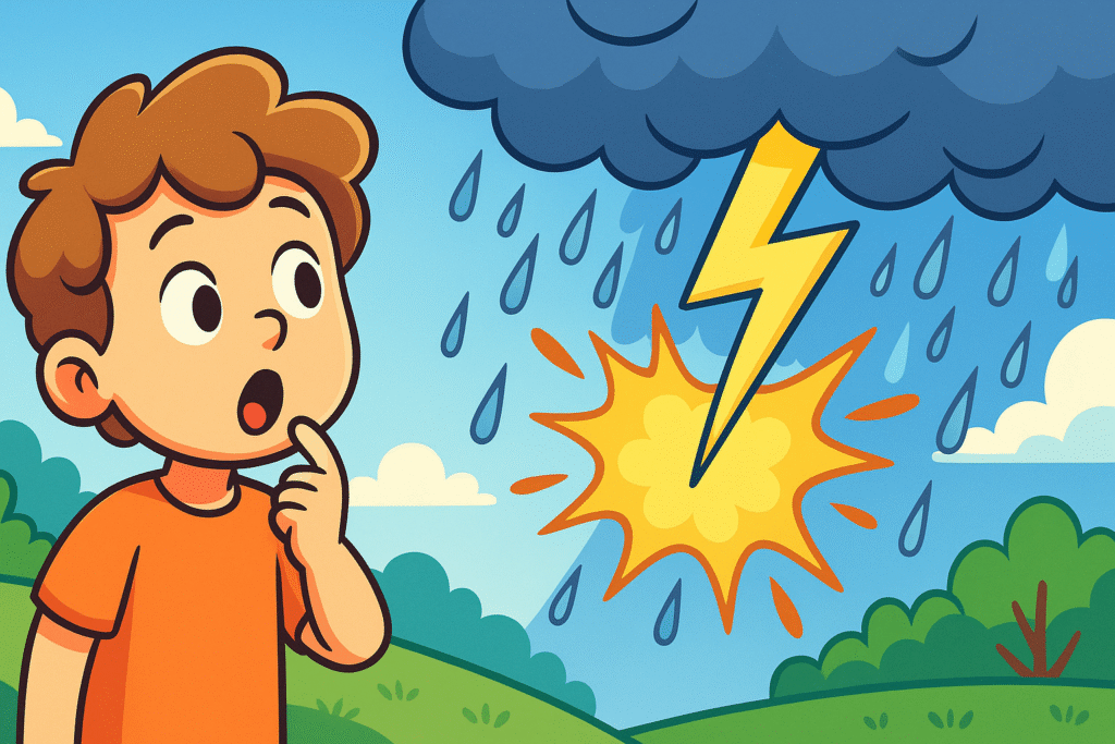 why sky make loud sound called thunder?